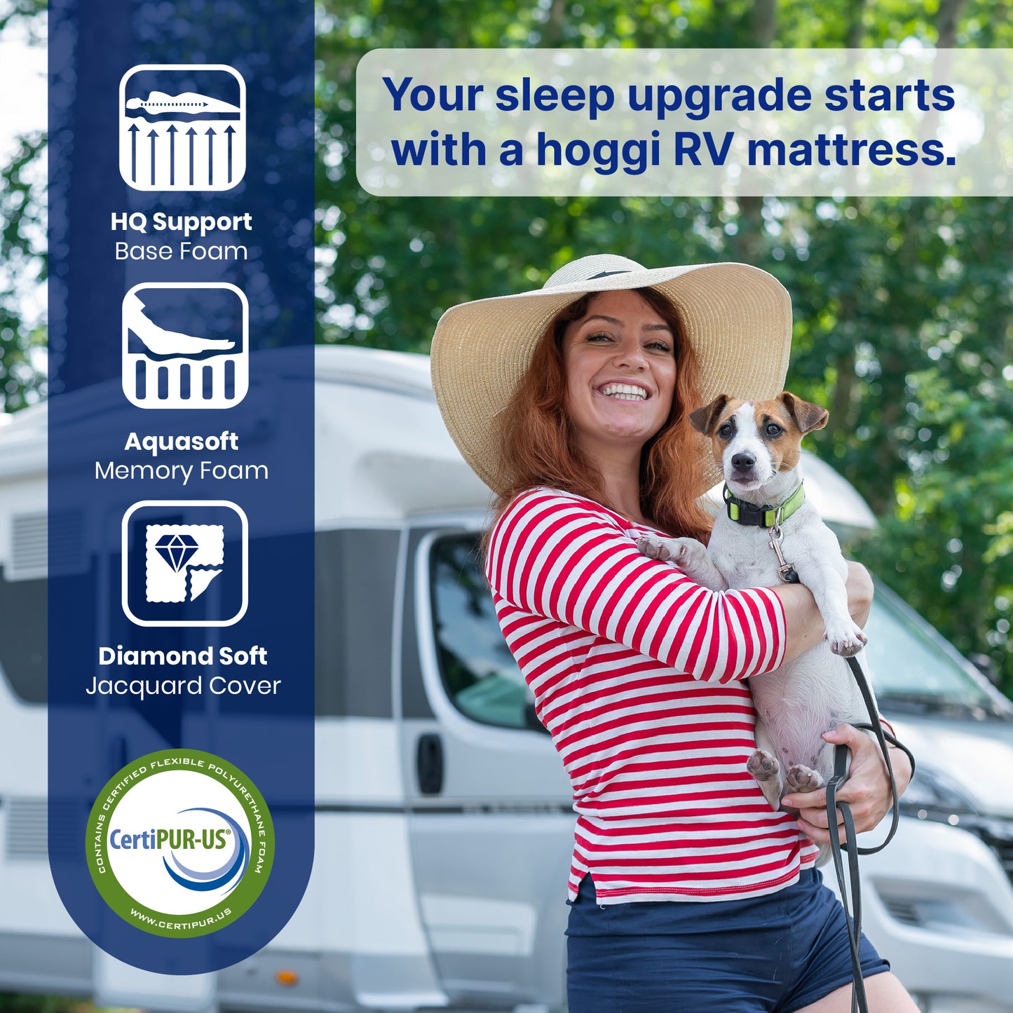 The Trace — 6" Dual-Layer AquaSoft Memory Foam RV & Camper Bunk Mattress