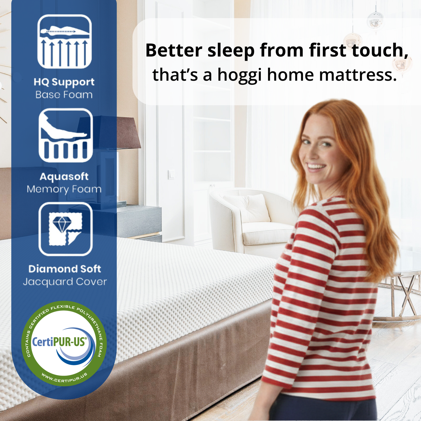 The Verona — 8" & 10" Triple-Layer AquaSoft Memory Foam Home Mattress