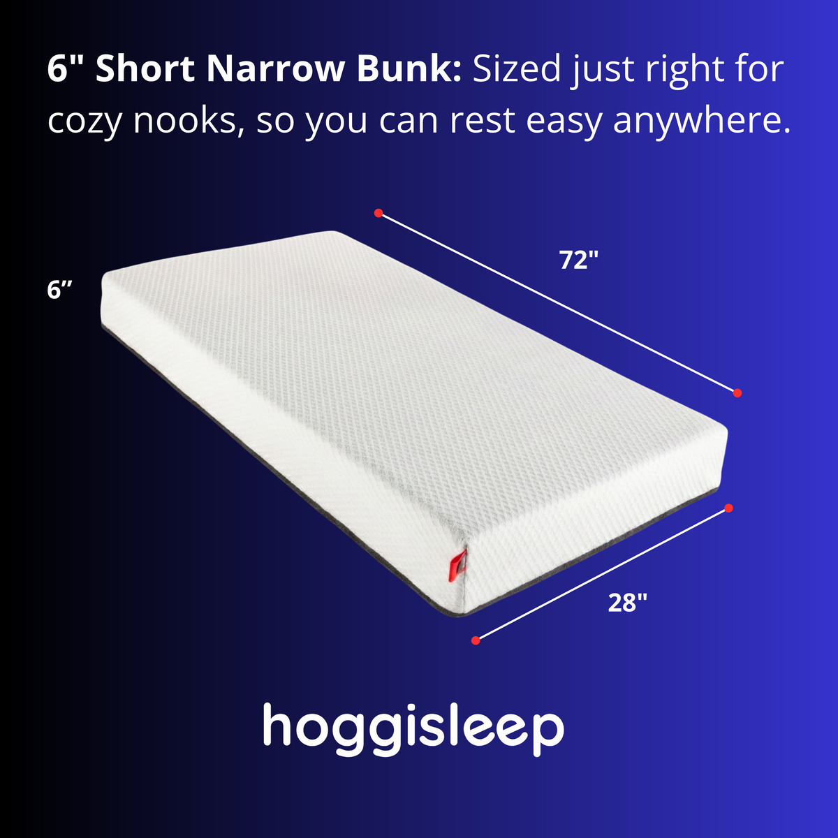 The Trace — 6" Dual-Layer AquaSoft Memory Foam RV & Camper Bunk Mattress