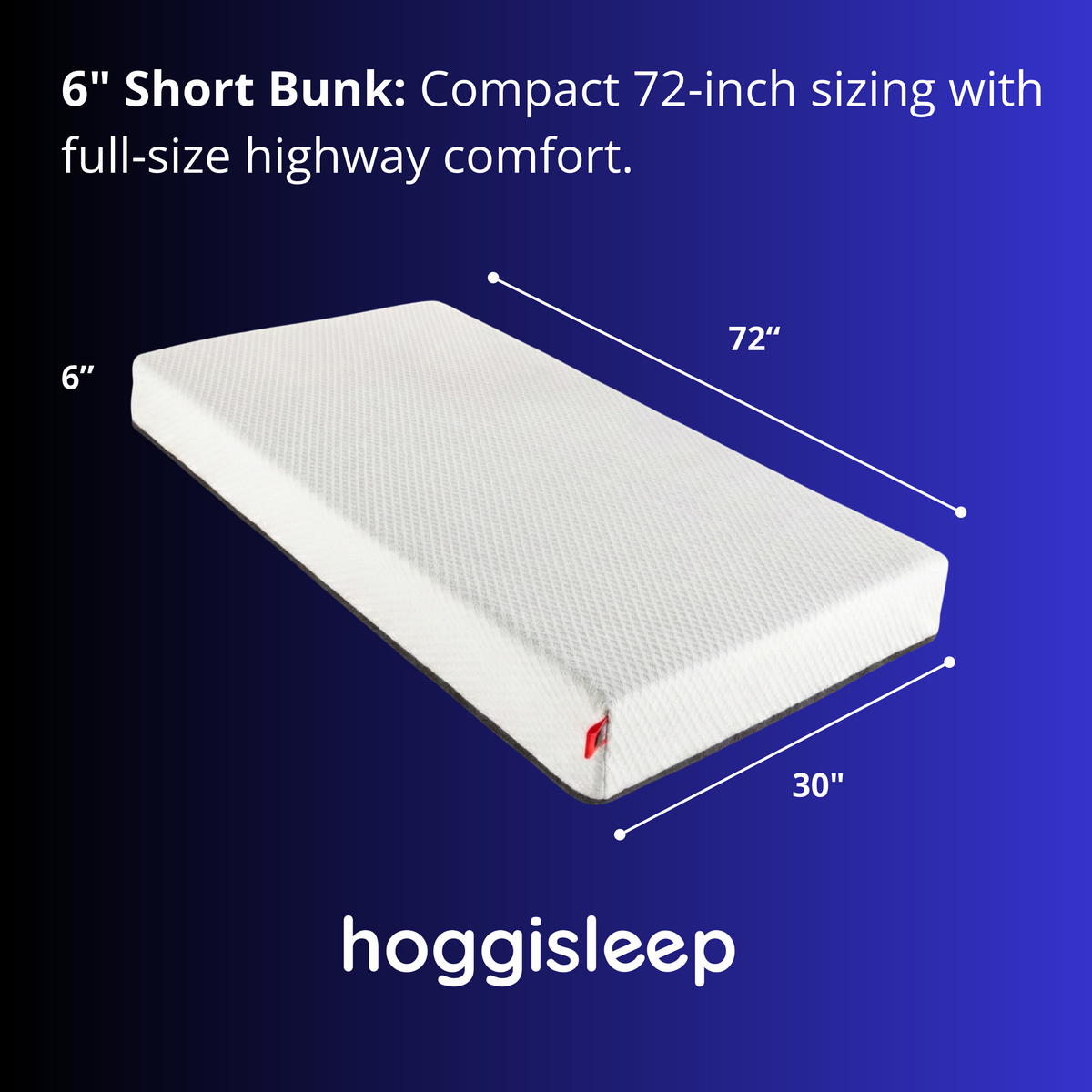 The Trace — 6" Dual-Layer AquaSoft Memory Foam RV & Camper Bunk Mattress