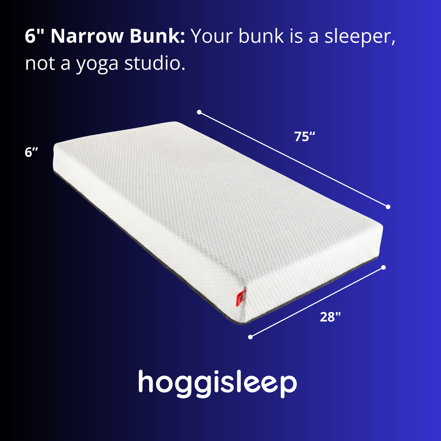 The Trace — 6" Dual-Layer AquaSoft Memory Foam RV & Camper Bunk Mattress
