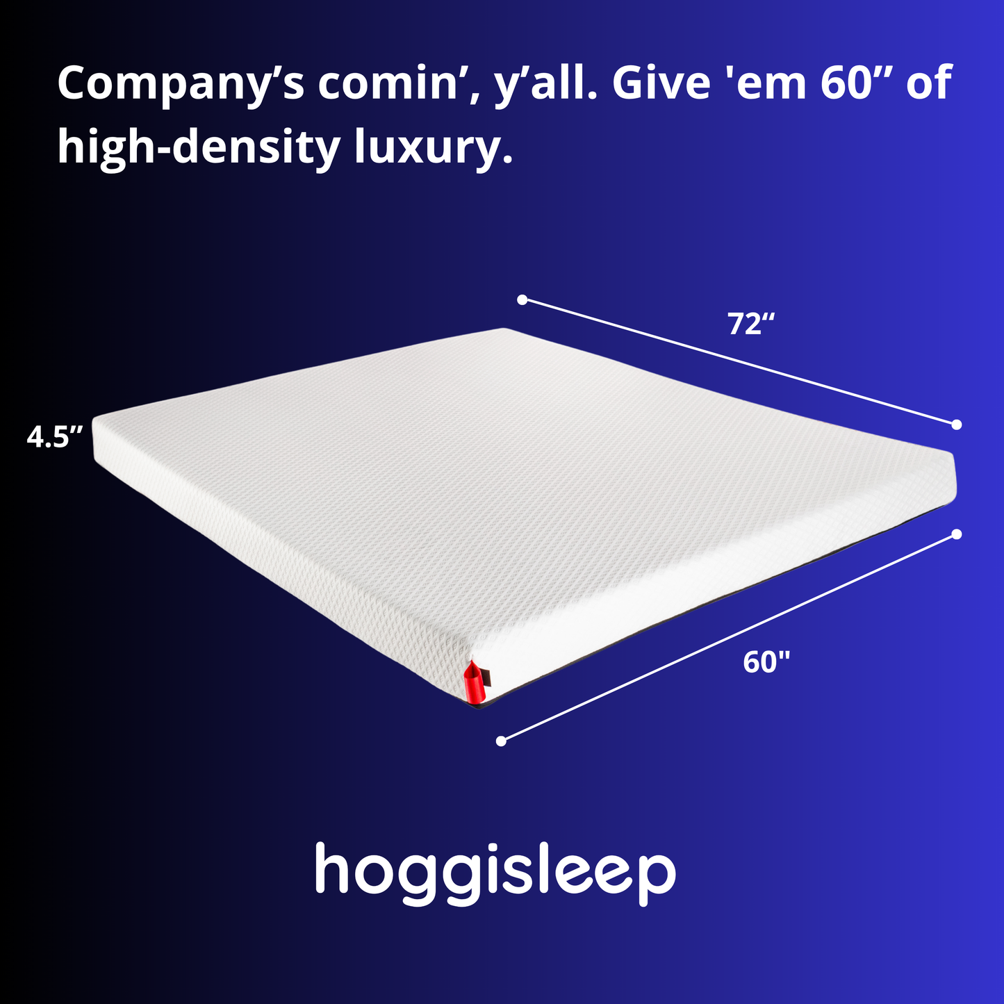 The Gladys — 4.5" AquaSoft Memory Foam Sleeper Sofa Mattress