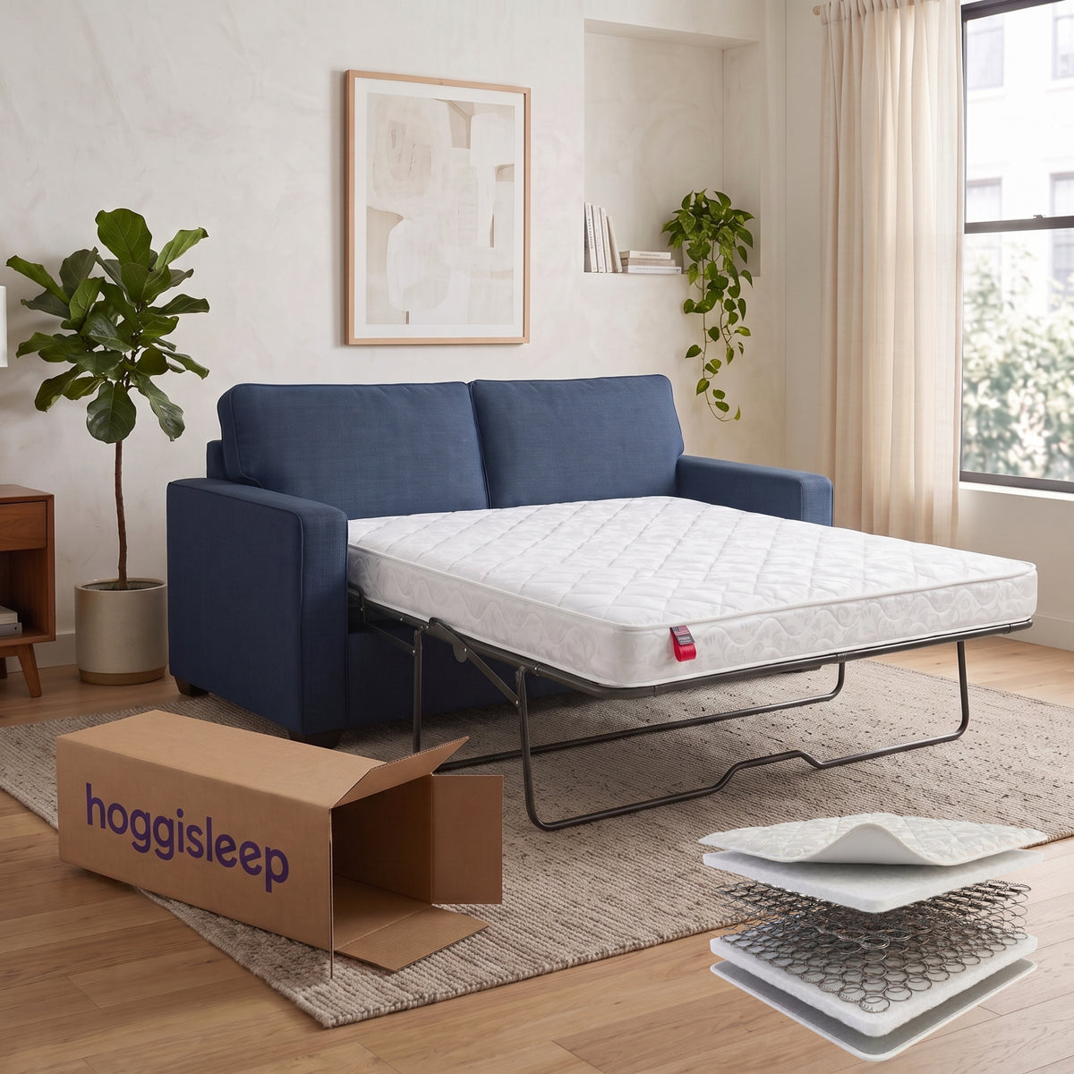 The Vernon — 5" Factory-Forged Innerspring Sleeper Sofa Mattress