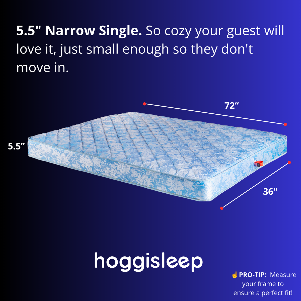 The Avalon — 5.5" Hybrid Innerspring + AquaSoft Memory Foam Sleeper Sofa Mattress