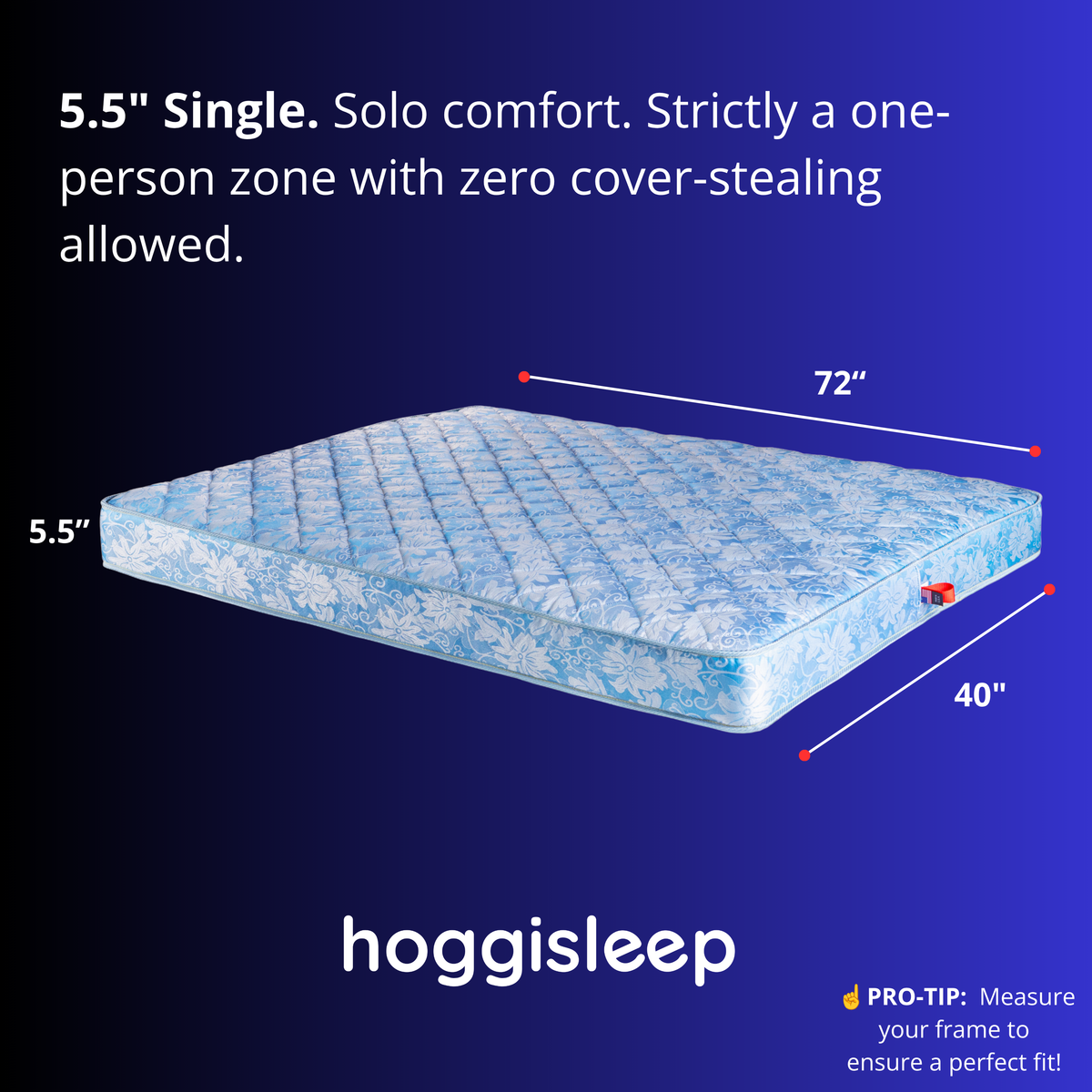The Avalon — 5.5" Hybrid Innerspring + AquaSoft Memory Foam Sleeper Sofa Mattress