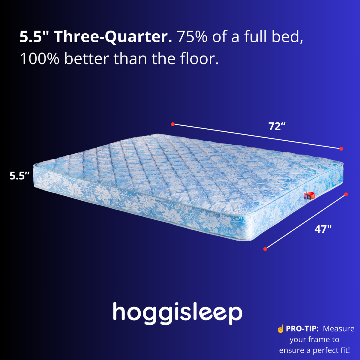 The Avalon — 5.5" Hybrid Innerspring + AquaSoft Memory Foam Sleeper Sofa Mattress