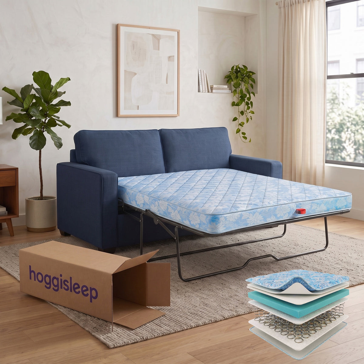 The Avalon — 5.5" Hybrid Innerspring + AquaSoft Memory Foam Sleeper Sofa Mattress