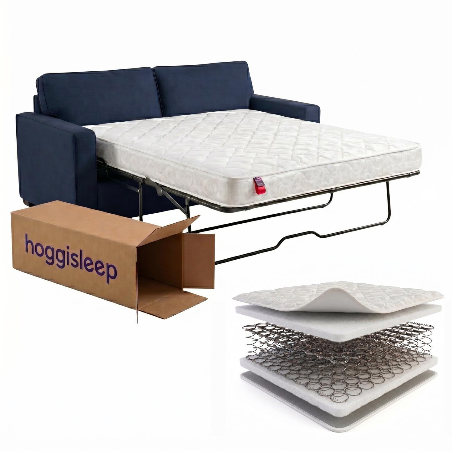 The Vernon — 5" Factory-Forged Innerspring Sleeper Sofa Mattress