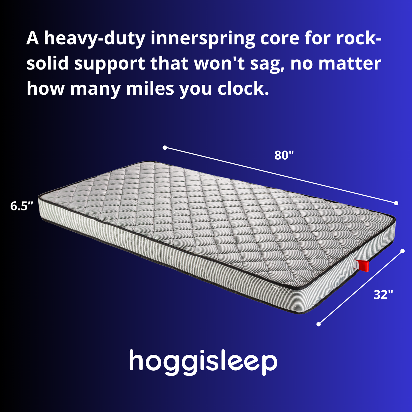 The Navigator — 6.5" Steel Innerspring Semi Truck Mattress