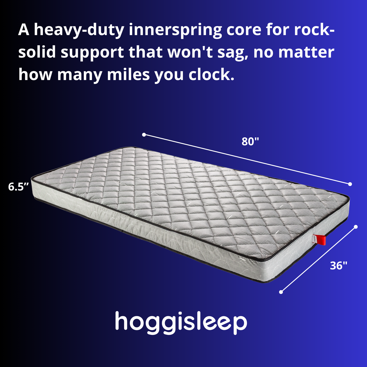 The Navigator — 6.5" Steel Innerspring Semi Truck Mattress