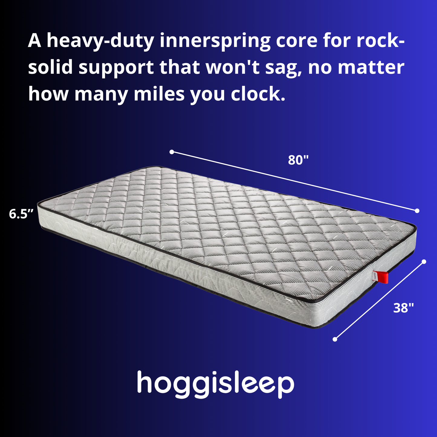 The Navigator — 6.5" Steel Innerspring Semi Truck Mattress