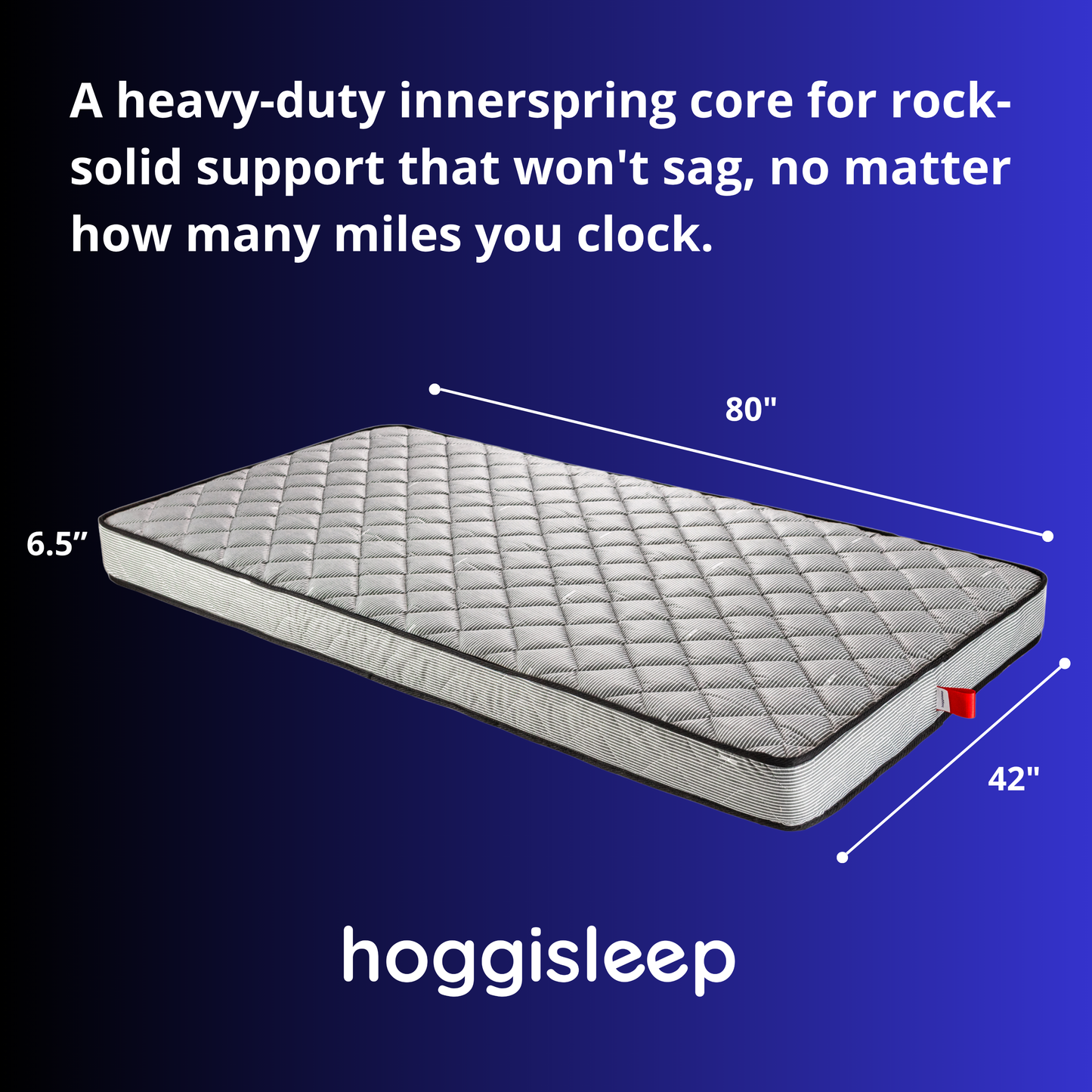The Navigator — 6.5" Steel Innerspring Semi Truck Mattress