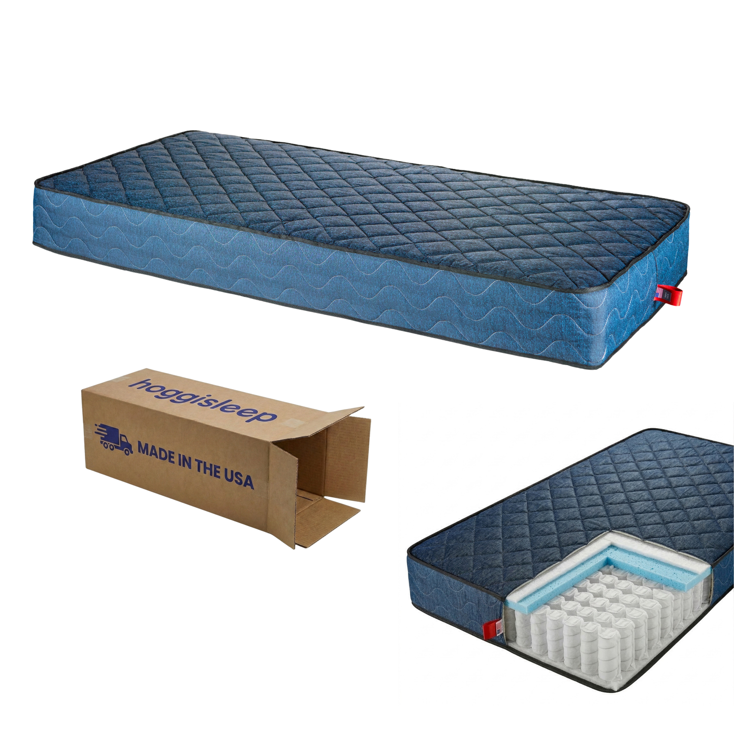 The Rocker — 8" & 10" Pocket Coil + AquaSoft Memory Foam Semi Truck Mattress